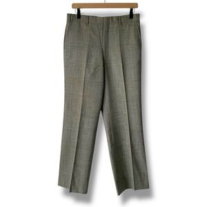 BURBERRYS’ Plaid Trousers Vintage Houndstooth High Waisted Black White Small